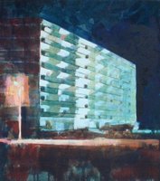 2007. Flat/Appartment building (2). Oil on canvas. 45x40 cm.
